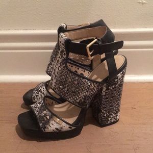 Calvin Klein Snake Skin Heel